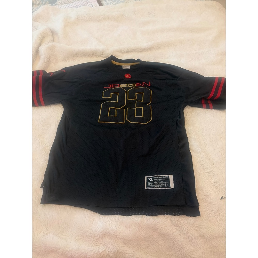 Jordan Brand The Air Jordan Collection 23 Mesh Jersey Black Red Gold 313039-611
